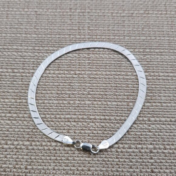 8 Inch Sterling Silver Diamond Cut Patterns Chain Bracelet B955 - Picture 2 of 7